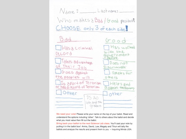 Ballot design