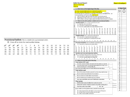 New form and closeup on the new way to cross off a number for each ballot used