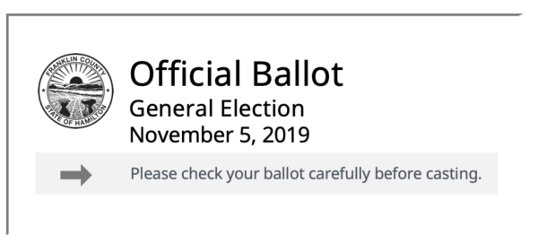 Official Ballot Please check your ballot carefully before casting.