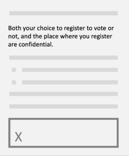 Image of a signature box marked with an X