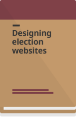 Designing Election Websites Bookcover