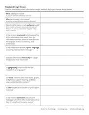 Conversation guide template with two columns